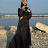 Muslim  Satin Stitching Fashion Dress