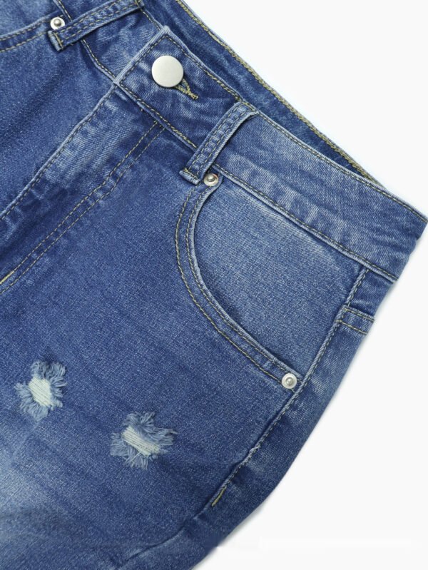 Tight High Waist Ripped Jeans