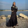 Muslim  Satin Stitching Fashion Dress