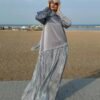 Muslim  Satin Stitching Fashion Dress