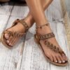 Flowers Flat Beach Shoes For Women