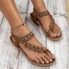 Flowers Flat Beach Shoes For Women