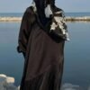 Muslim  Satin Stitching Fashion Dress