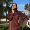 Muslim  Satin Stitching Fashion Dress